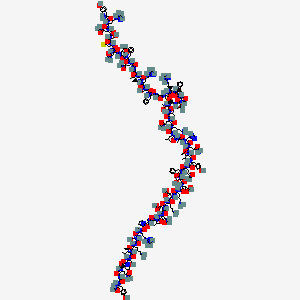 Chemical structure of Adrenomedullin (AM) (1-52), human TFA
