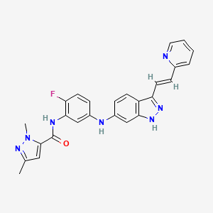 Chemical structure of AG-13958