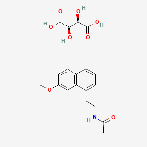 Chemical structure of Agomelatine L(+)-Tartaric acid