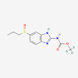 Chemical structure of Albendazole sulfoxide D3