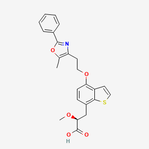 Chemical structure of Aleglitazar
