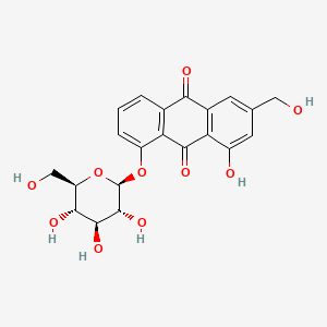 Chemical structure of Aloe-emodin-8-O-β-D-glucopyranoside