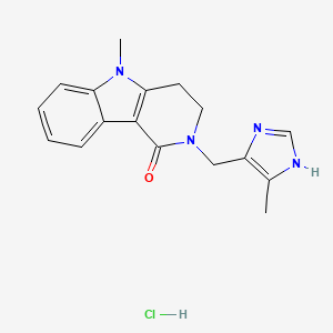 Chemical structure of Alosetron (Hydrochloride(1:X))