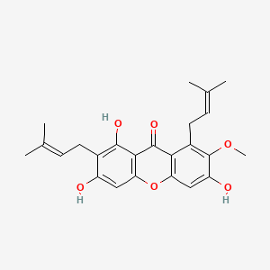Chemical structure of Mangostin