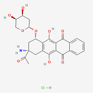 Chemical structure of Amrubicin hydrochloride