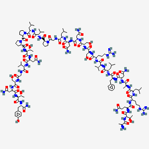 Chemical structure of Amylin (8-37), rat