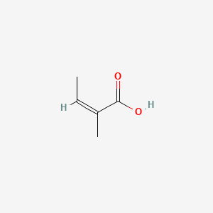 Chemical structure of Angelic acid