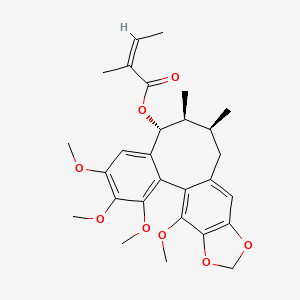 Chemical structure of Angeloylgomisin O