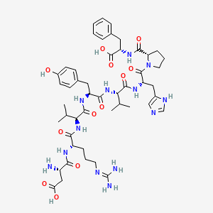 Chemical structure of Angiotensin II 5-valine