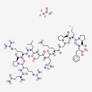 Chemical structure of Apelin-13 TFA
