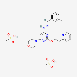 Chemical structure of Apilimod mesylate