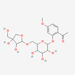 Chemical structure of Apiopaeonoside