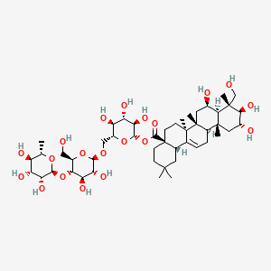 Chemical structure of Asiaticoside B