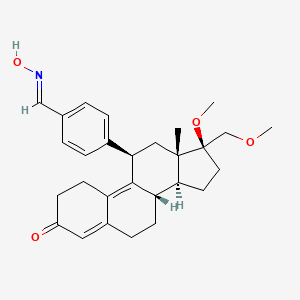 Chemical structure of Asoprisnil