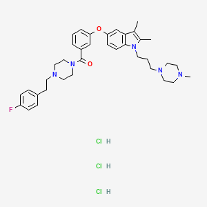 Chemical structure of ATM-3507 trihydrochloride