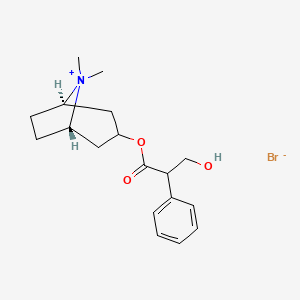 Chemical structure of Atropine methylbromide