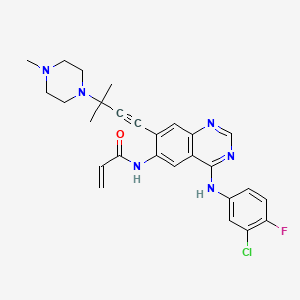 Chemical structure of AV-412 free base