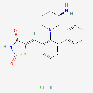 Chemical structure of AZD1208 hydrochloride