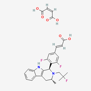 Chemical structure of AZD9496 maleate
