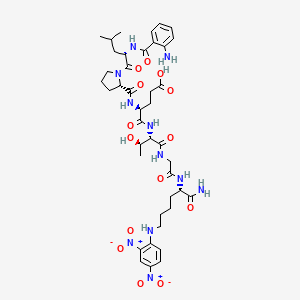 Chemical structure of Bacterial Sortase Substrate III, Abz/DNP
