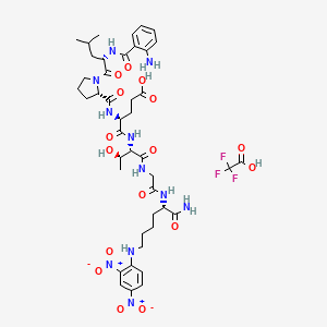 Chemical structure of Bacterial Sortase Substrate III, Abz/DNP (TFA)