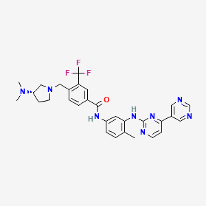 Chemical structure of Bafetinib