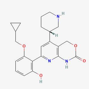 Chemical structure of Bay65-1942 free base