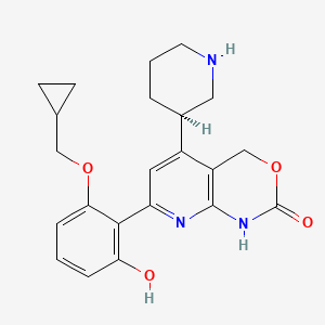 Chemical structure of Bay 65-1942 R form