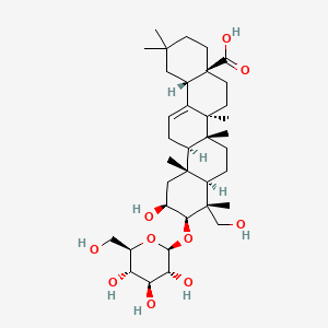 Chemical structure of Bayogenin 3-O-β-D-glucopyranoside