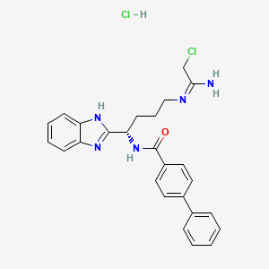 Chemical structure of BB-Cl-Amidine hydrochloride