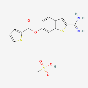 Chemical structure of BCX 1470 methanesulfonate