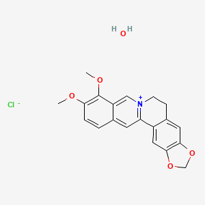 Chemical structure of Berberine chloride hydrate