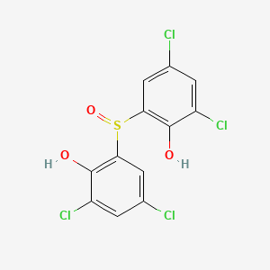 Chemical structure of Bithionol sulfoxide