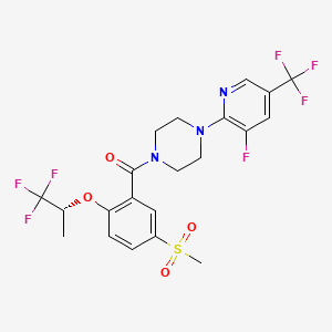 Chemical structure of Bitopertin R enantiomer