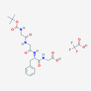 Chemical structure of Boc-Gly-Gly-Phe-Gly-OH TFA