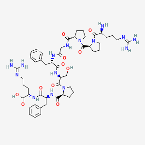 Chemical structure of Bradykinin