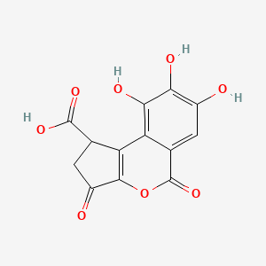 Chemical structure of Brevifolincarboxylic acid