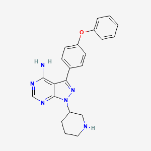 Chemical structure of Btk inhibitor 1 hydrochloride