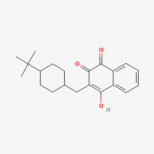 Chemical structure of Buparvaquone