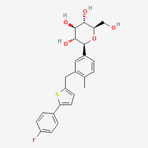Chemical structure of Canagliflozin hemihydrate