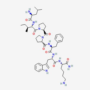 Chemical structure of Cardiotoxin Analog (CTX) IV 6-12