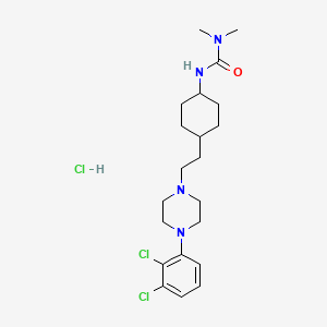 Chemical structure of Cariprazine hydrochloride