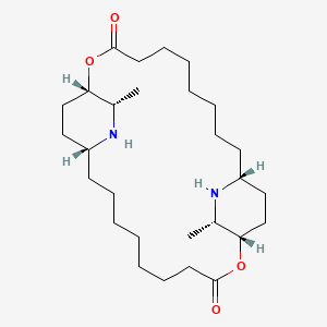 Chemical structure of Carpaine