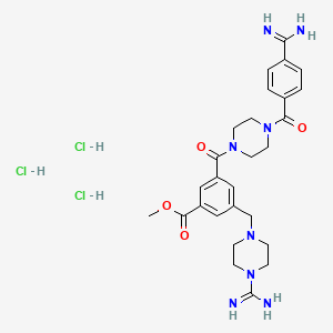 Chemical structure of CBB1007 trihydrochloride