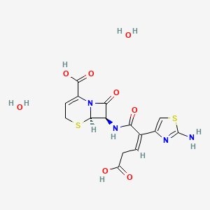 Chemical structure of Ceftibuten dihydrate