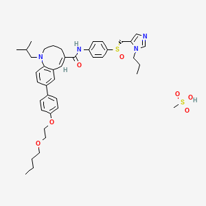 Chemical structure of Cenicriviroc Mesylate