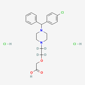 Chemical structure of Cetirizine D4 dihydrochloride