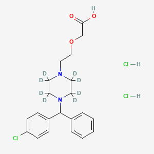 Chemical structure of Cetirizine D8 dihydrochloride