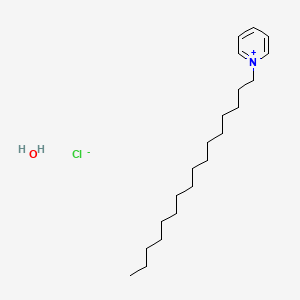 Chemical structure of Cetylpyridinium chloride monohydrate