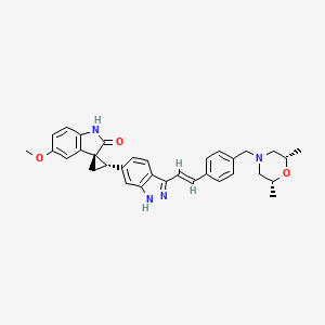 Chemical structure of CFI-400945 free base